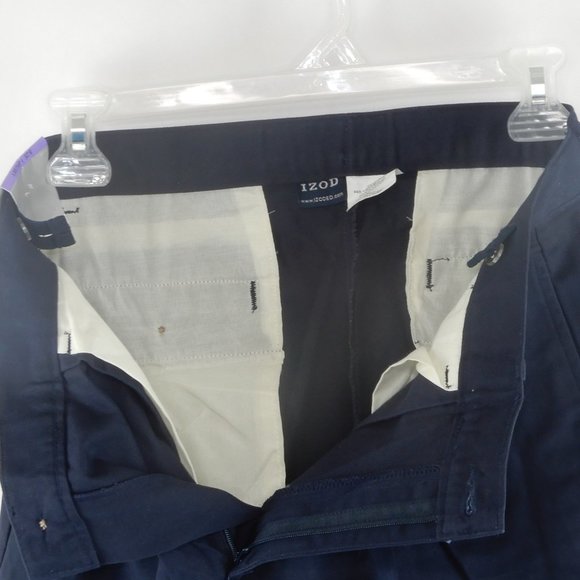 IZOD Boy's Pants Size 14 Husky Pleated Wrinkle Free Adjustable Waist NWT (K009) - Picture 7 of 8